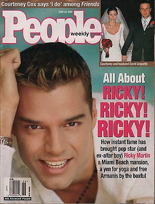 People Magazine June 28 1999 Ricky Martin, Courtney Cox EX 010616DBE2