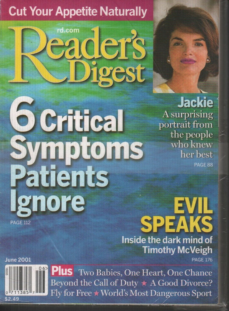 Reader's Digest June 2001 Jackie Kennedy Timothy McVeigh 061719AME
