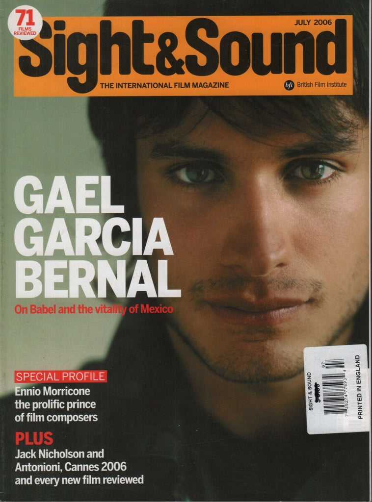 Sight & Sound July 2006 Gael Garcia Bernal Jack Nicholson 082418DBE2