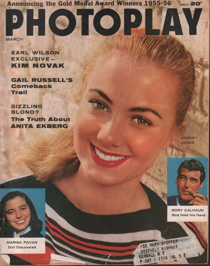 Photoplay March 1958 Shirley Jones Kim Novak Anita Ekberg w/ML 050918DBE