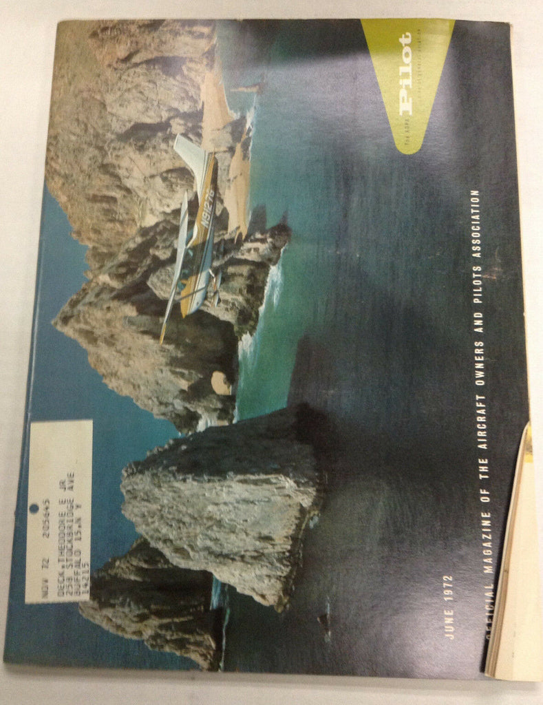 The Aopa Pilot Magazine Finisterra & Genave June 1972 120116R