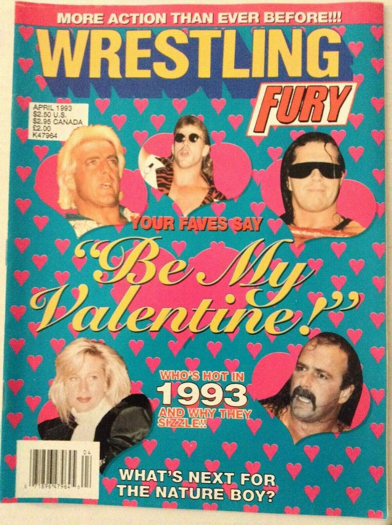 Wrestling Fury Magazine Ric Flair Bret Hart April 1993 022219nonrh