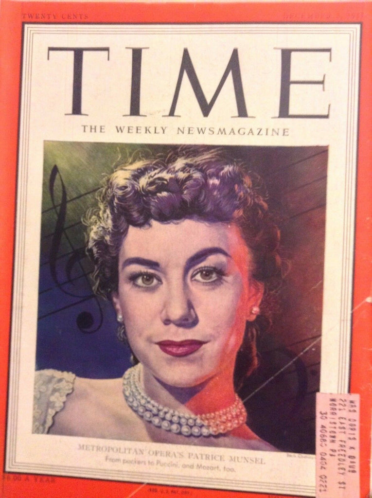 Time Magazine Metropolitan Opera's Patrice Munsel December 3, 1951 091417nonrh2