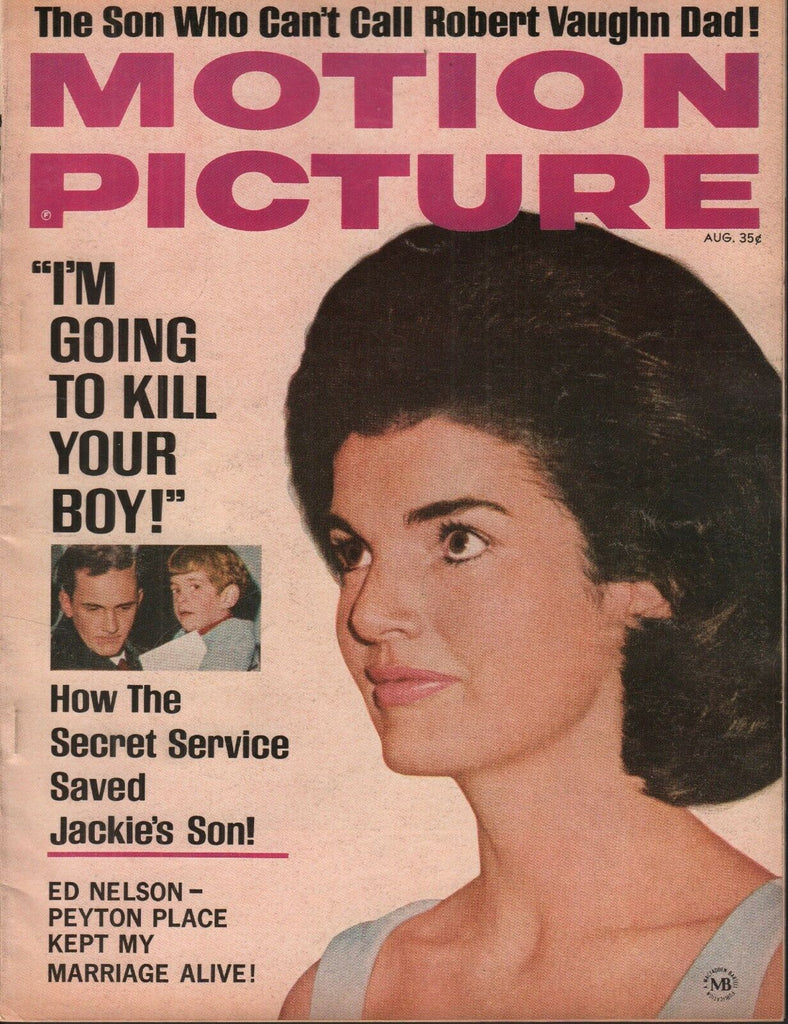 Motion Picture August 1965 Jackie Kennedy AEd Nelson Robert Vaughn 070119AME