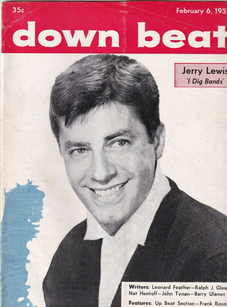 Down Beat Mag Jerry Lewis Frank Rosolino February 6, 1957 101219nonr