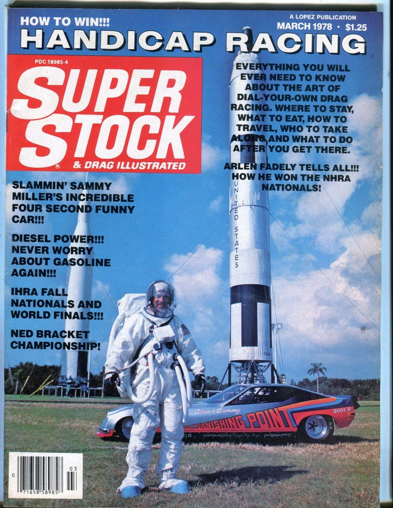 Super Stock Magazine March 1978 Sammy Miller EX No ML 050317nonjhe