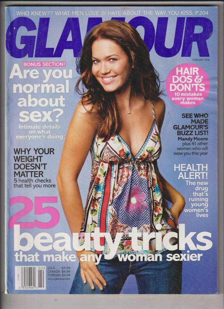 Glamour Magazine Mandy Moore 25 Beauty Tricks February 2006 030320nonr