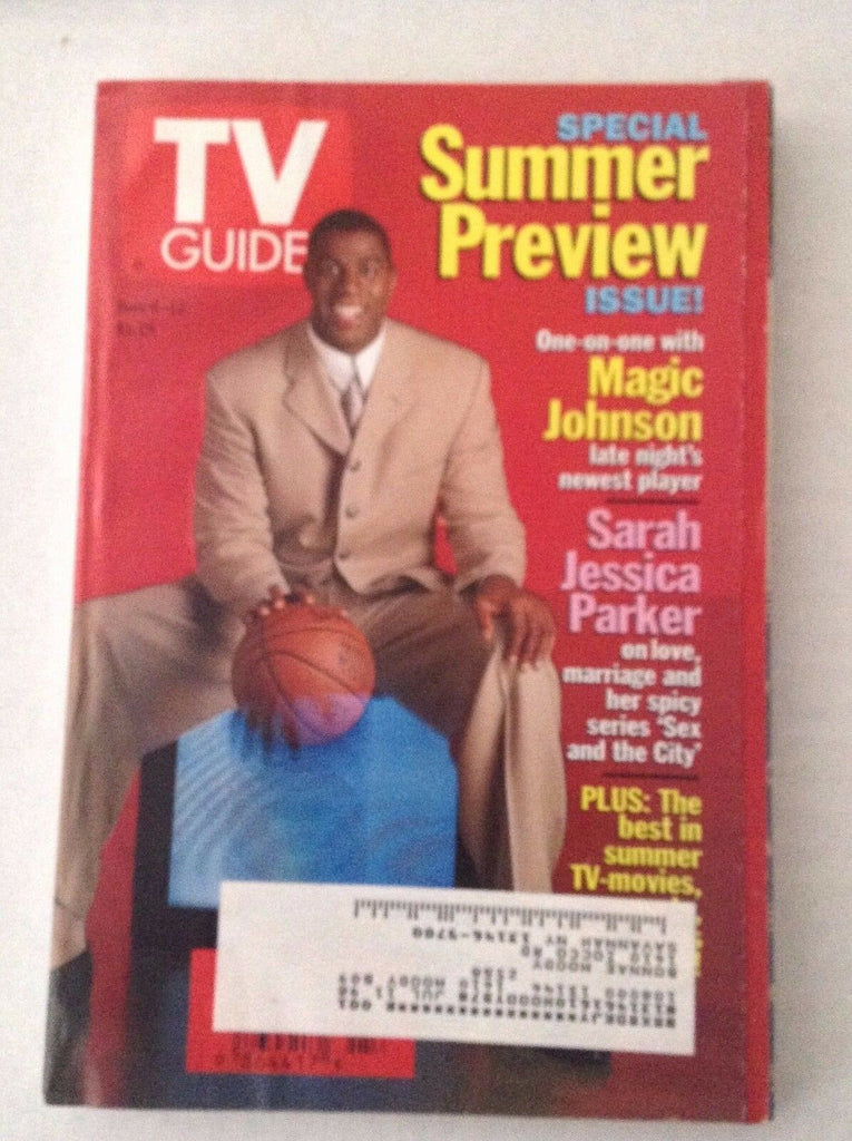 Tv Guide Magazine Magic Johnson Sarah Jessica Parker June 6-12 1998 021717RH