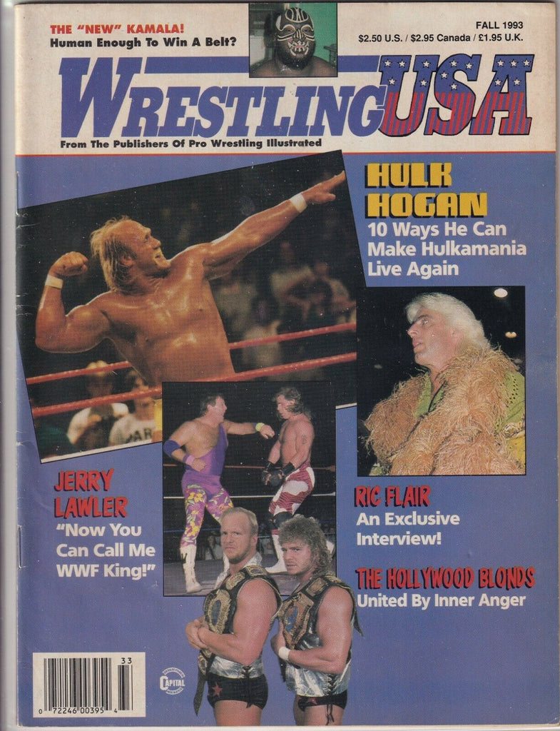 Wrestling USA Magazine Hulk Hogan Ric Flair Jerry Lawler Fall 1993 062319nonr