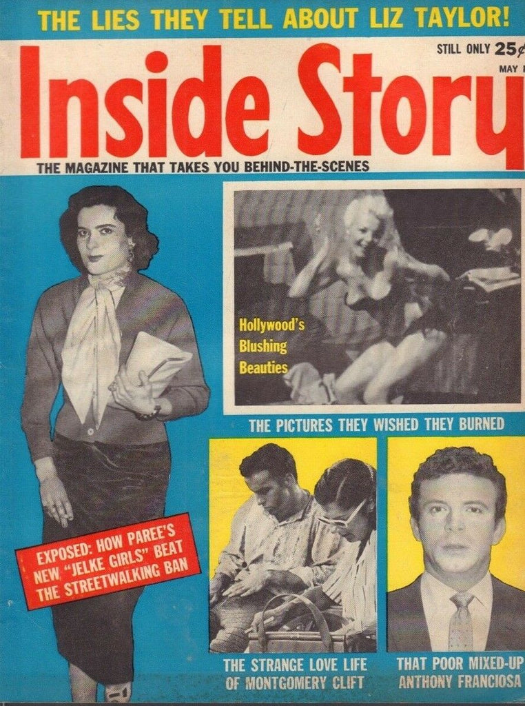 Inside Story May 1961 Liz Taylor Anthony Franciosa Montgomery Clift 013119DBE2