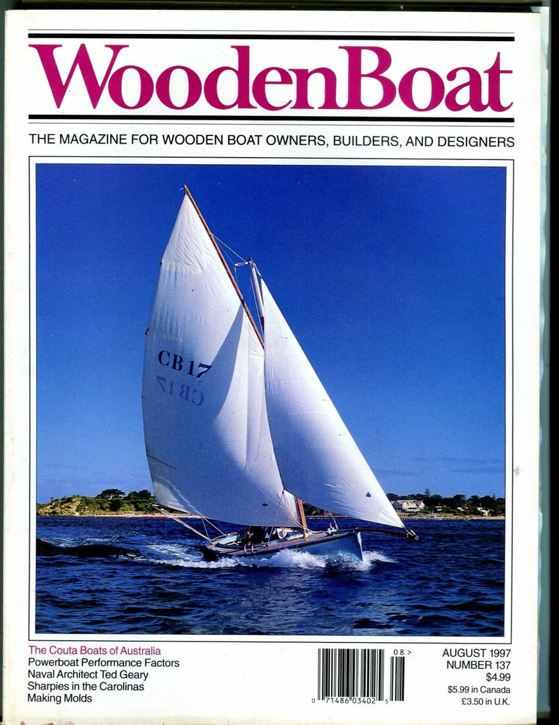 Wooden Boat Magazine August 1997 Couta Boats EX No ML 051817nonjhe2