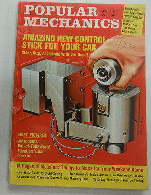 Popular Mechanics Magazine Control Stick For Your Car April 1967 062015R