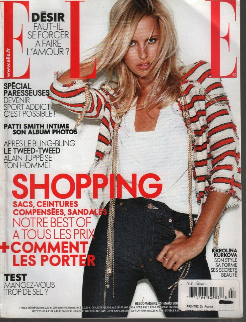Elle French Fashion Magazine 24 Mars 2008 Karolina Kurkova 091719AME2