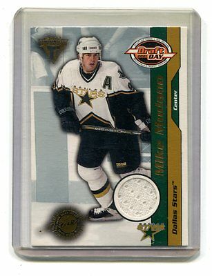 2001 Pacific #33 Draft Day Mike Modano Stars Jersey jh17