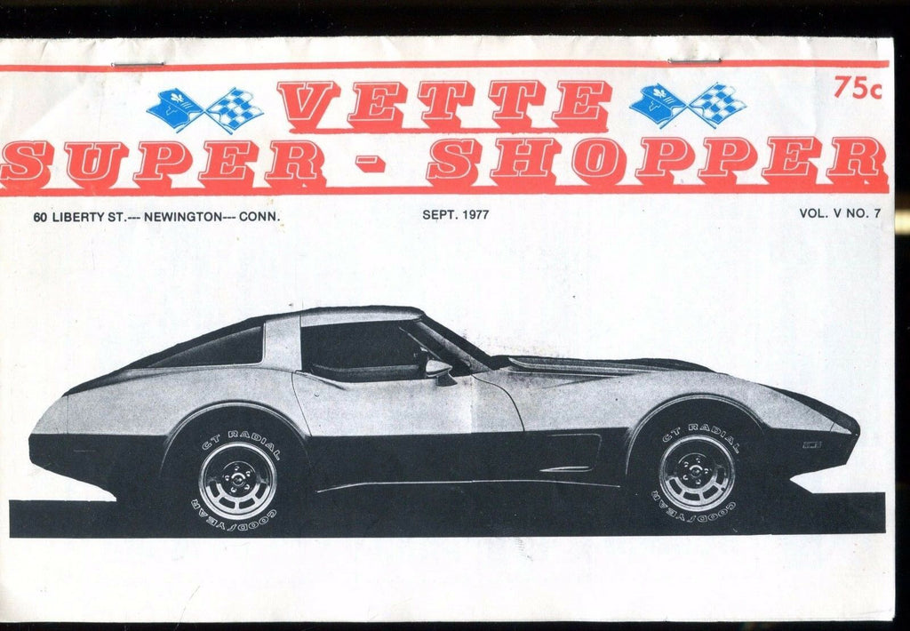 Vette Super Shopper Corvette September 1977 EX 030117nonjhe