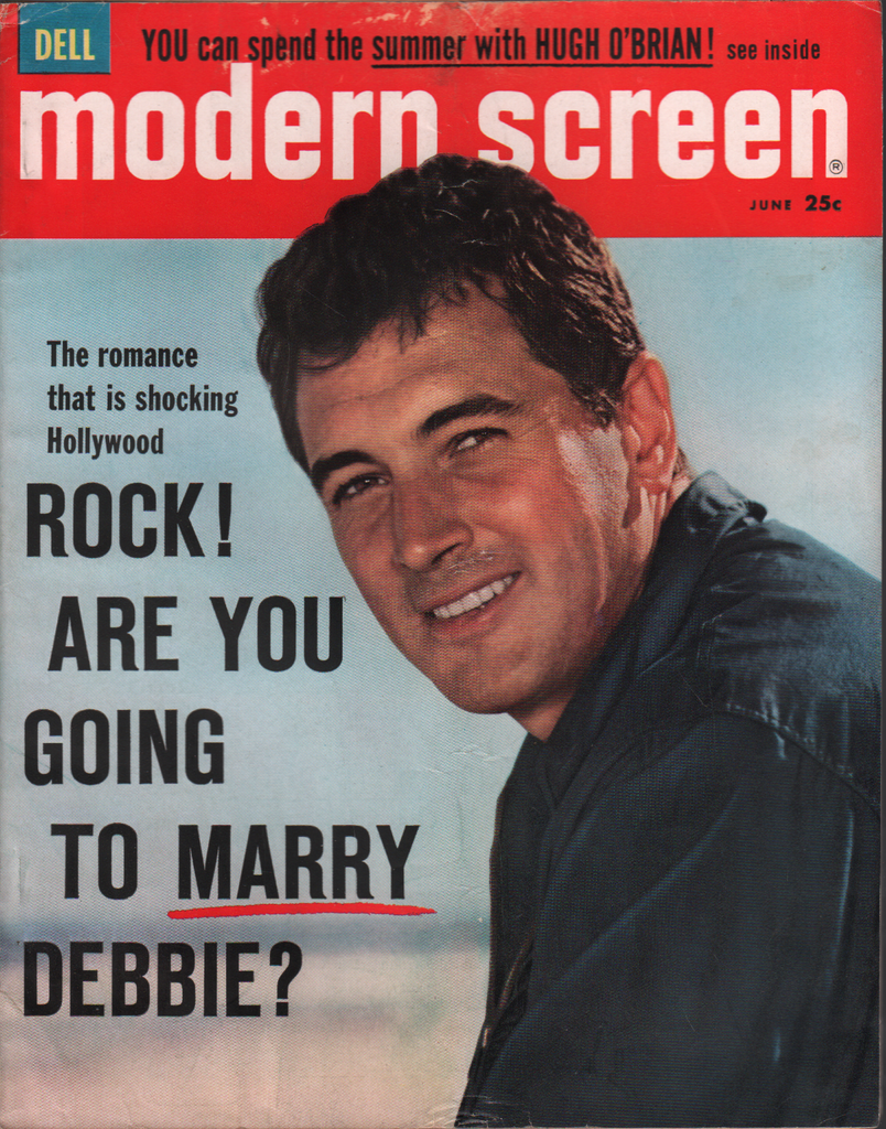 Modern Screen June 1959 Rock Hudson Debbie Reynolds Hugh O'Brian 070720AME