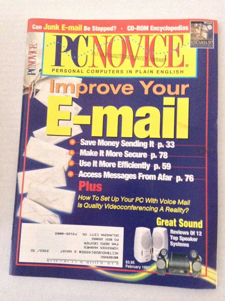 PC Novice Magazine Improve Your E-Mail February 1997 022717NONRH