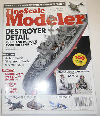 Fine Scale Modeler Magazine Destroyer Detail Build Your First April 2014 091014R