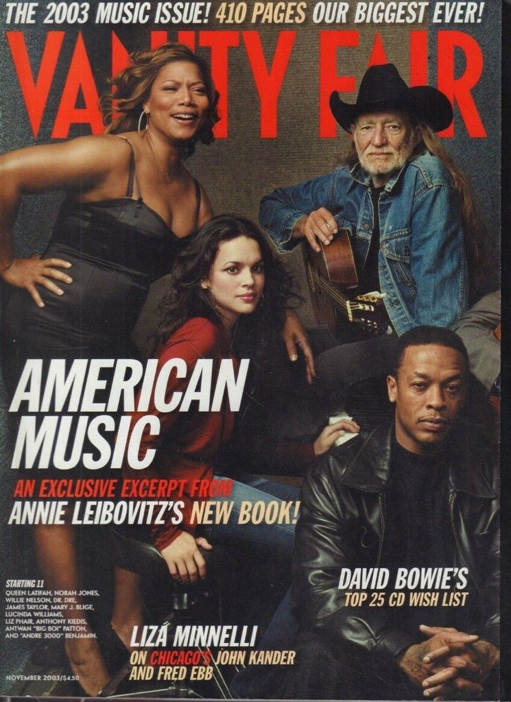 Vanity Fair November 2003 Mary J Blige Andre 3000 Willie Nelson 121718DBE