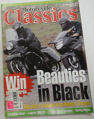 Motorcycle Classics Magazine Rocketry From Honda & Vincent July 1998 012615R