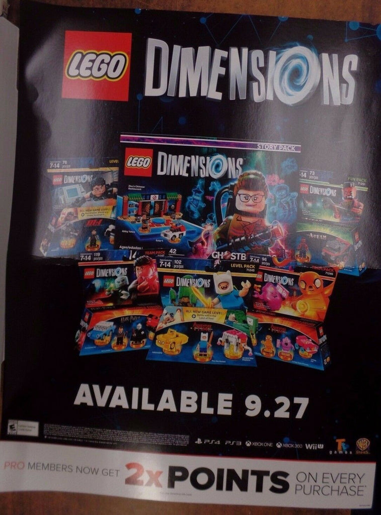 Lego Dimensions Advertisement Poster 22"x 28"