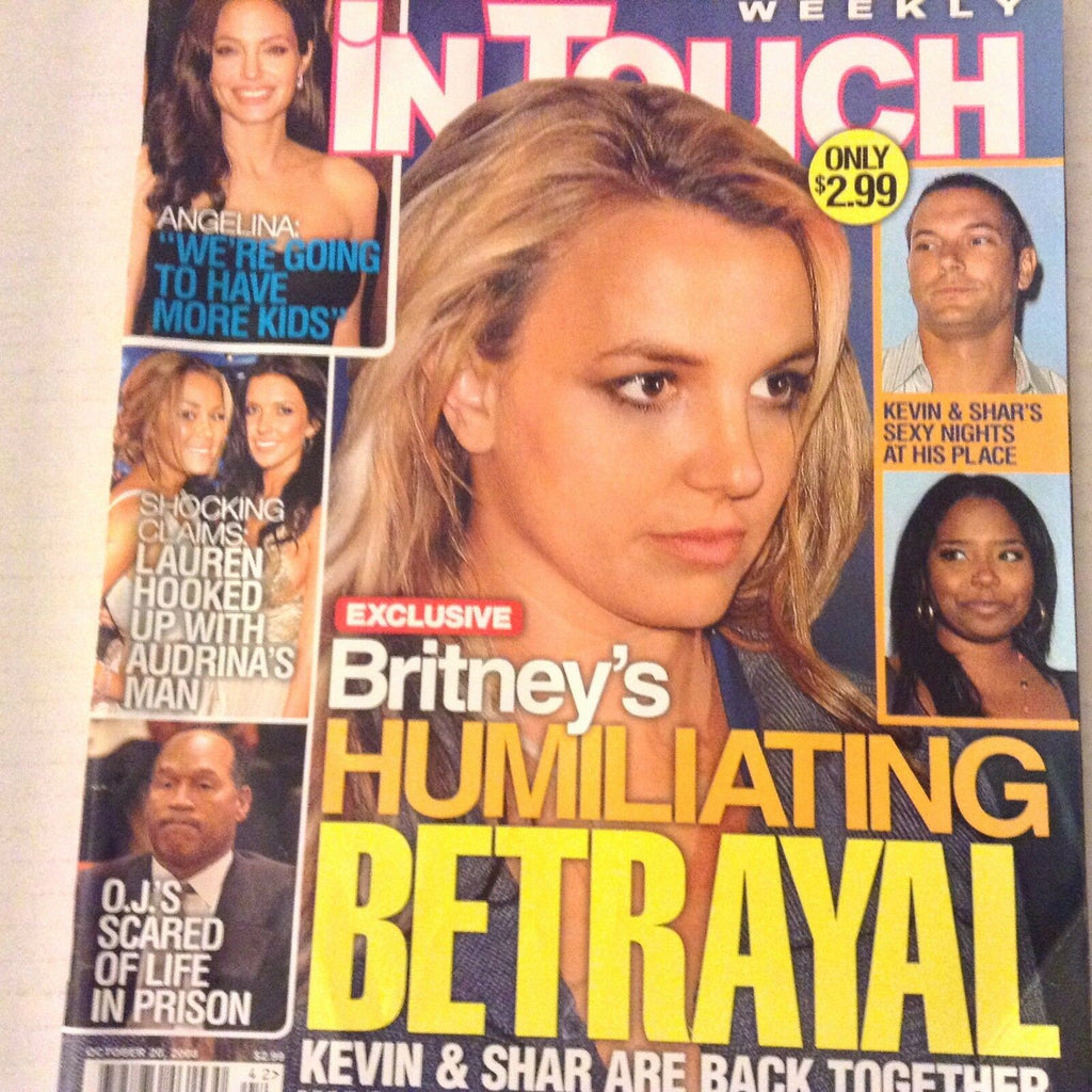 InTouch Weekly Magazine Jennifer Aniston O.J. October 20, 2008 071817nonrh