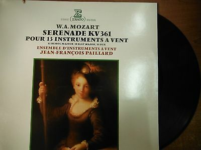 33 RPM Vinyl Mozart Serenade KV 361 Erato Records Stereo STU71335 020515SM