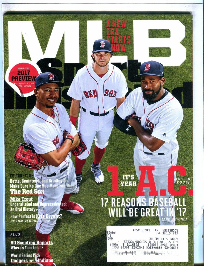 Sports Illustrated Magazine March 27 2017 Red Sox EX w/ML 050717nonjhe