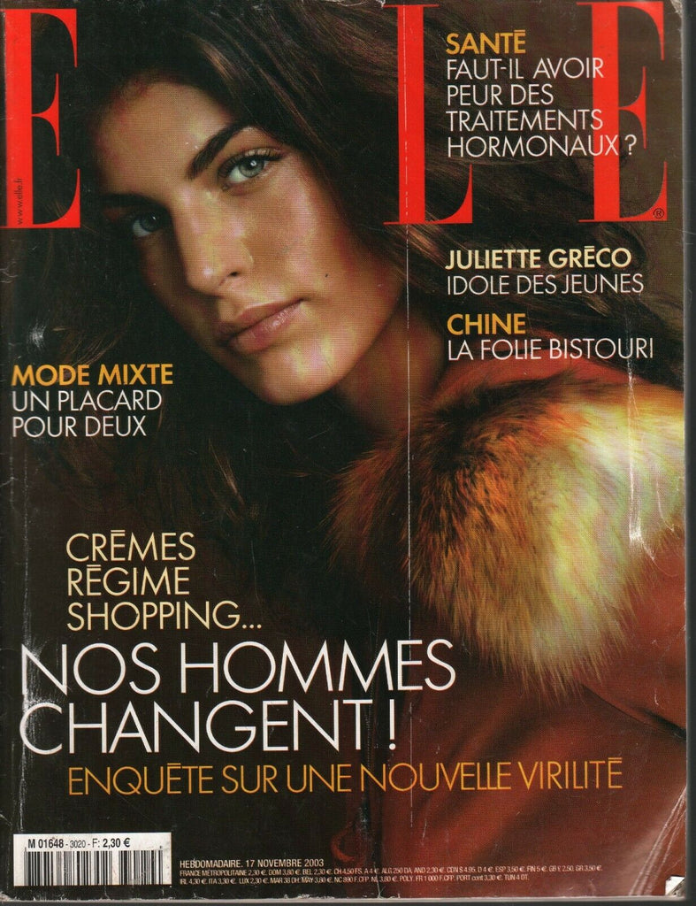 Elle French Fashion November 7 2003 Juliette Greco Sophie Calle 100620ame