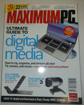 Maximum PC Magazine Digital Media & Upgrade Your Webcams May 2011 040115R
