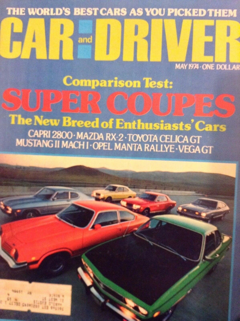 Car And Driver Magazine Super Coupes Comparison May 1974 110417nonrh