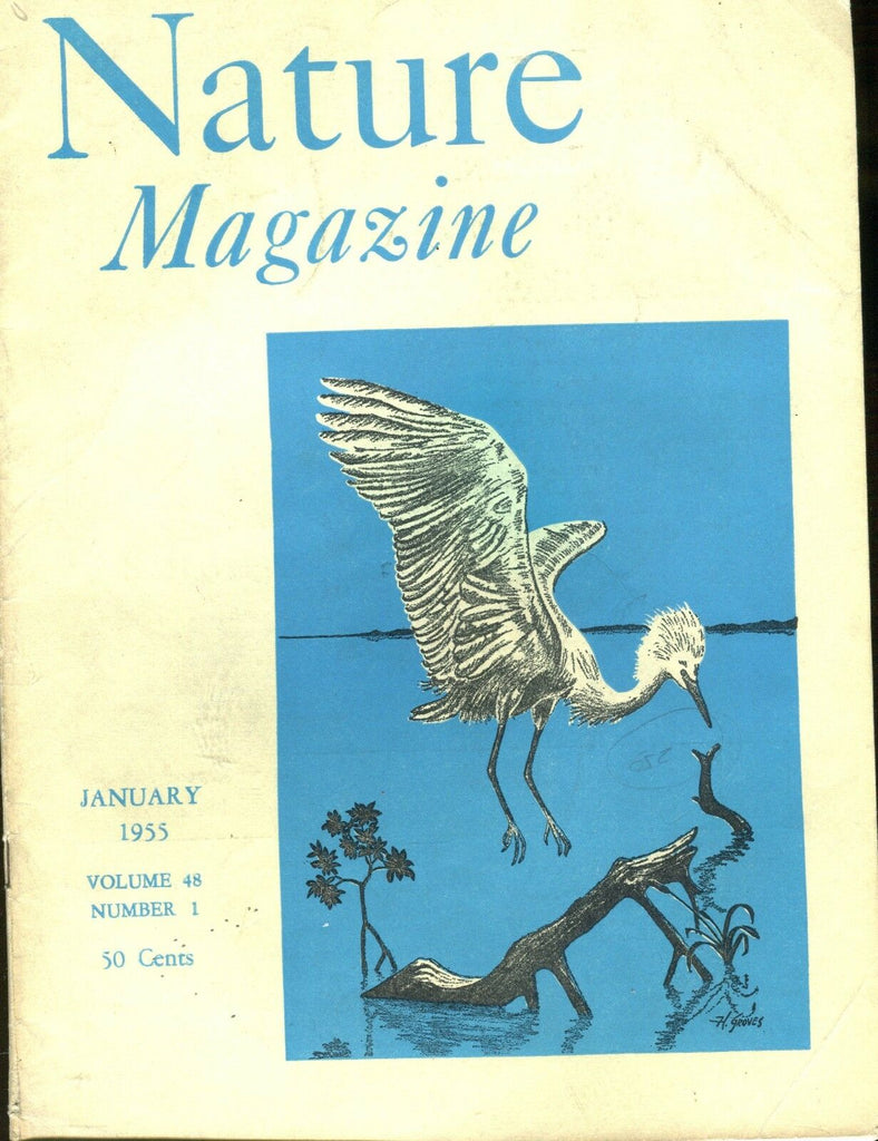 Nature Magazine January 1955 EX w/ML On Back 012017jhe