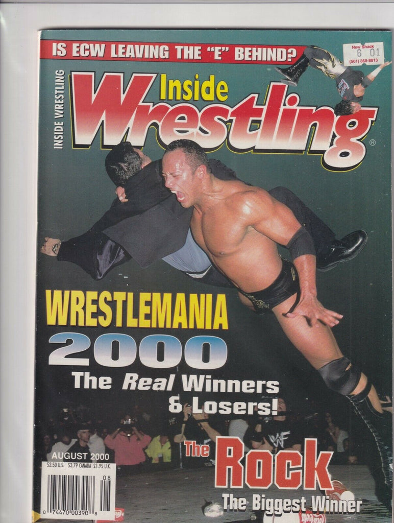 Inside Wrestling Magazine The Rock Shane McMahon August 2000 060319nonr