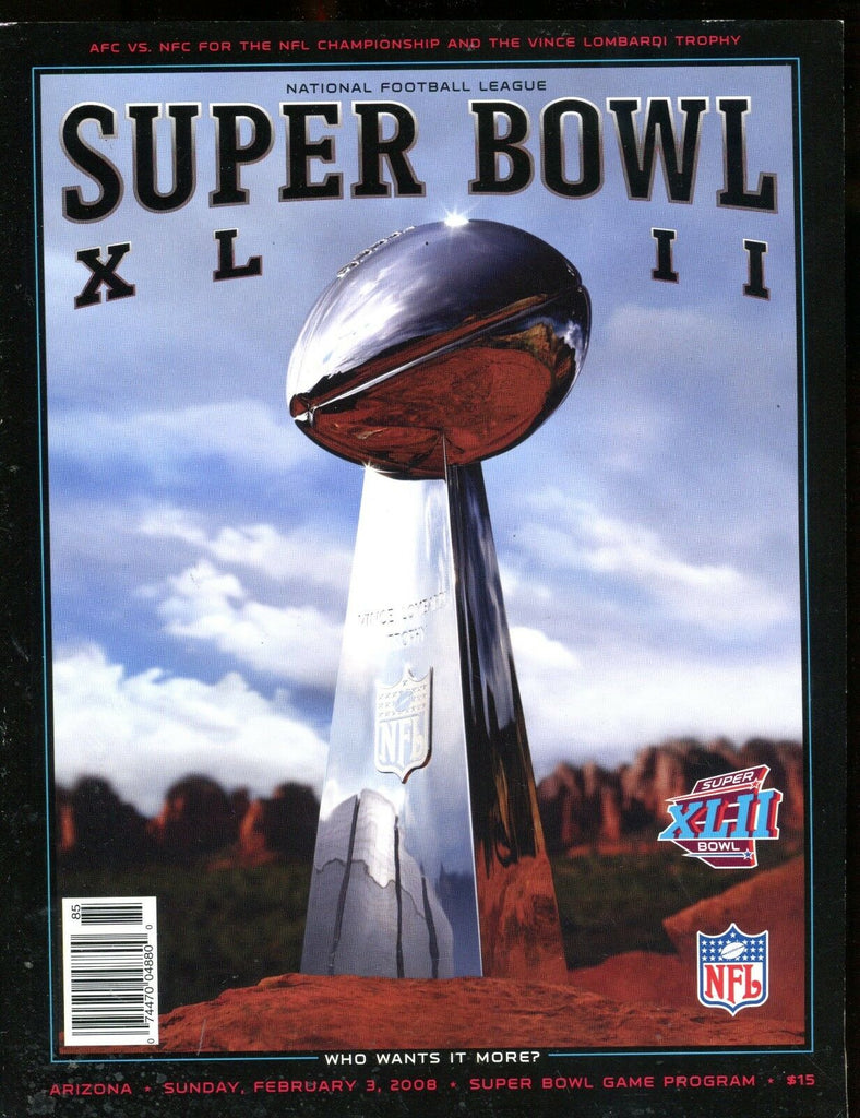 Super Bowl XLII Program February 3 2008 EX 010517jhe