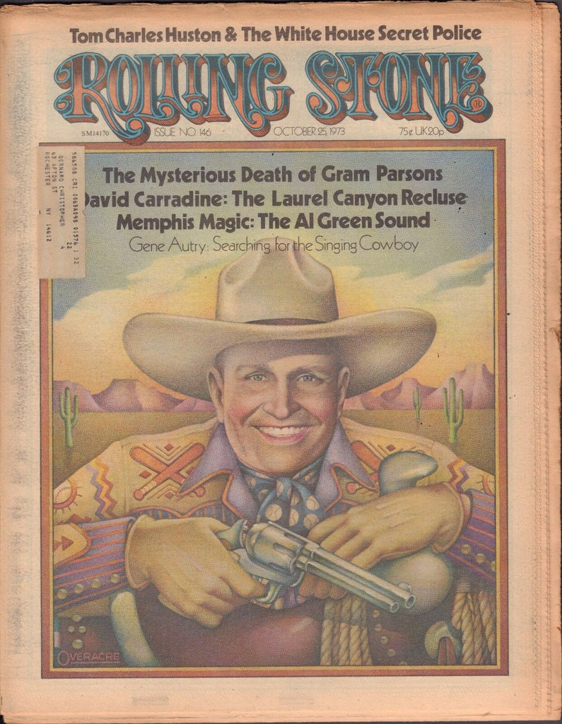Rolling Stone October 25 1973 Gene Autry w/ML 122016DBE