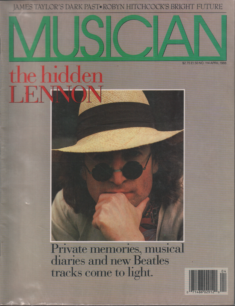Musician April 1988 James Taylor John Lennon 041420DBE