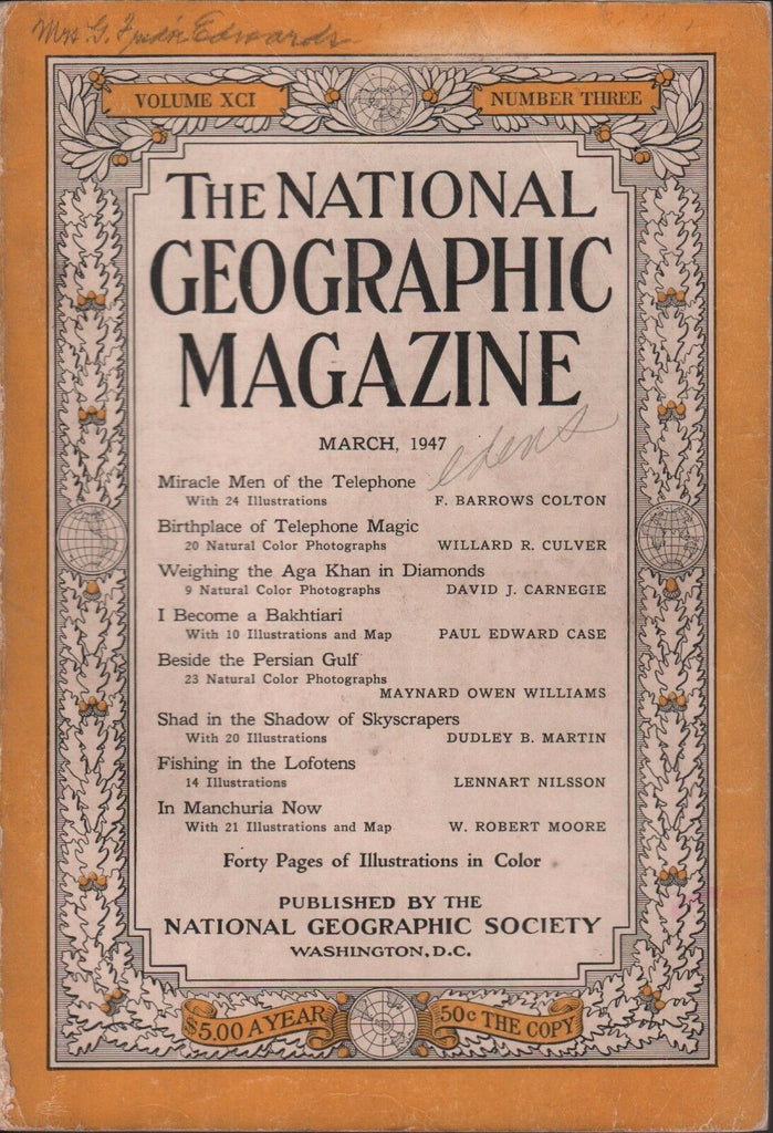 National Geographic March 1947 I Become A Bakhtiari 020617DBE2