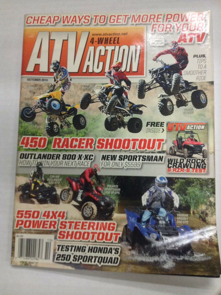 ATV Action Magazine 450 Racer Shootout Outlander 800 October 2010 032617nonR