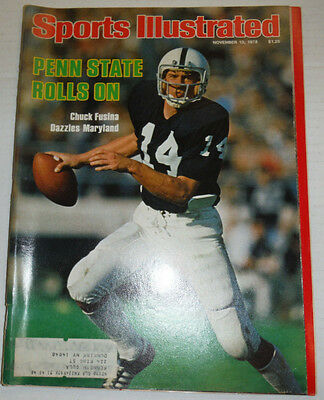 Sports Illustrated Magazine Chuck Fusina Penn State November 1978 121914R