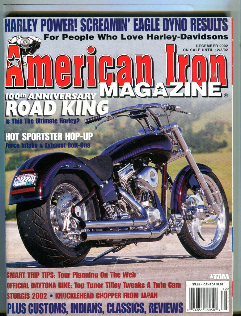 American Iron Magazine December 2002 Sportster EX No ML 042917nonjhe