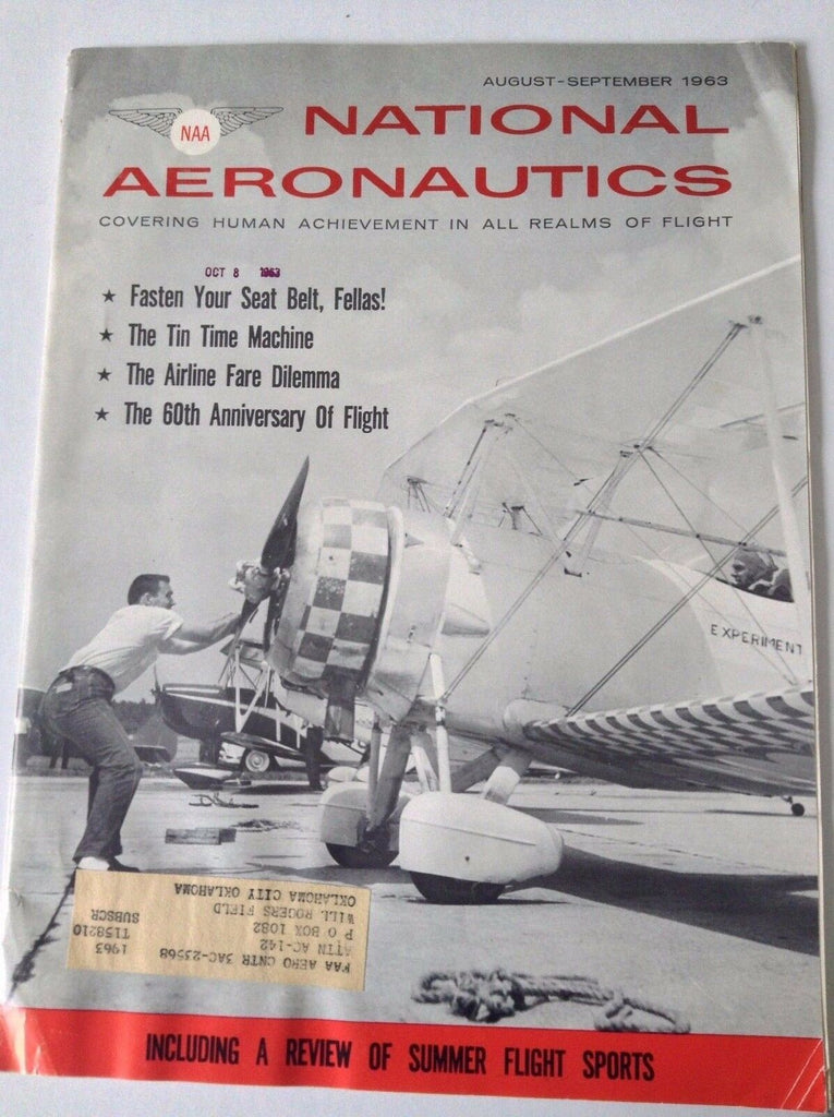 National Aeronautics Magazine Flight Sports August/September 1963 051517nonrh