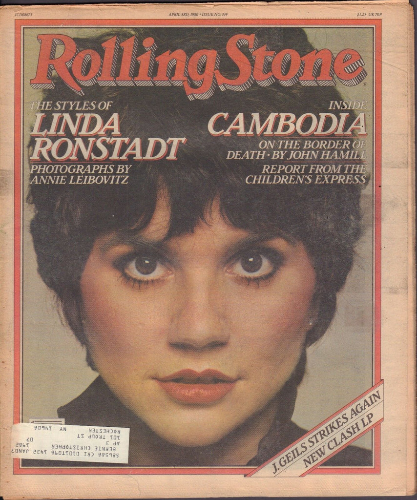 Rolling Stone April 3 1980 Linda Ronstadt, J. Geils w/ML 121416DBE