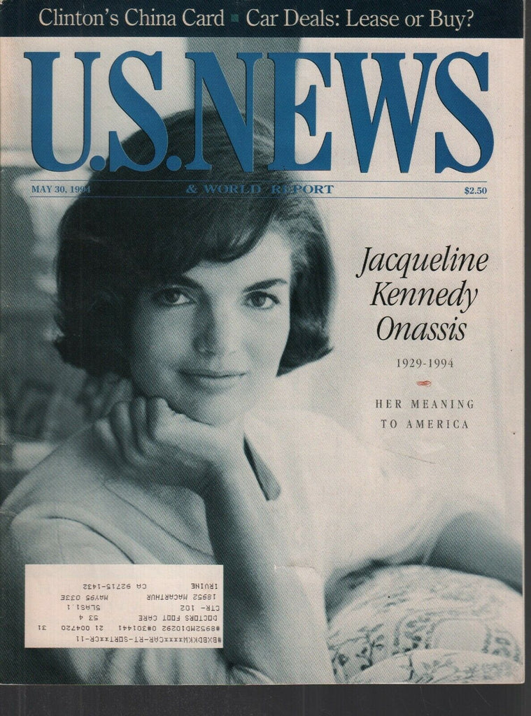 U.S. News May 30 1994 Jacqueline Kennedy Onassis Clinton 073019AME