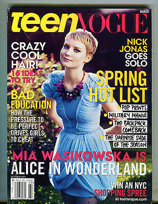 Teen Vogue Magazine March 2010 Mia Wasikowska EX 071216jhe