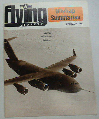 Flying Safety Magazine B-1B B-52 C-5 February 1992 FAL 053015R