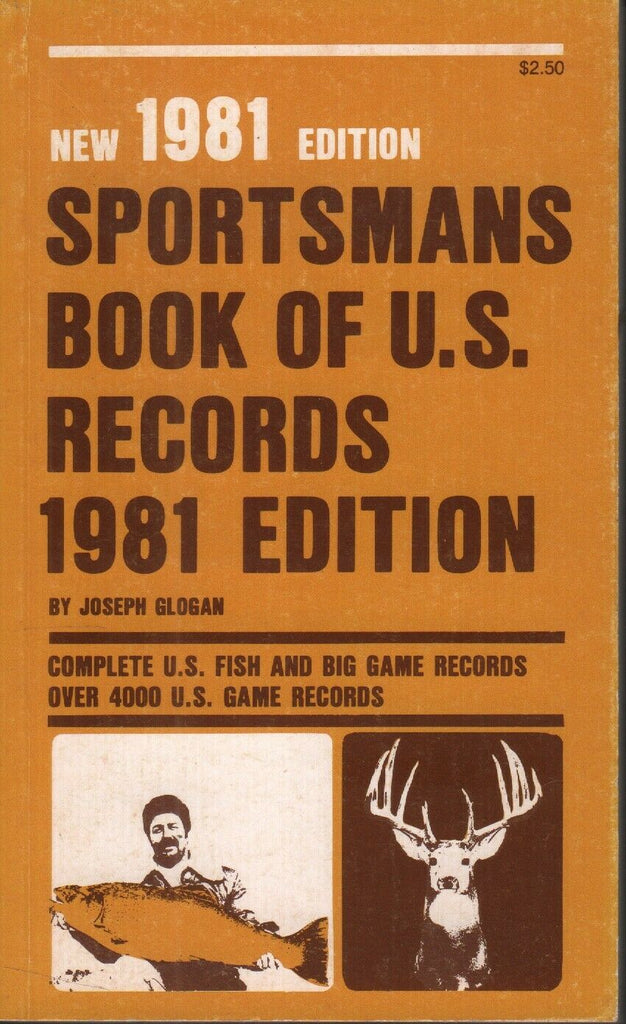 1981 Edition Sportsmans Book of U.S. Records Joseph Glogan Paperback 070919AME