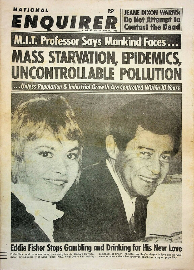 National Inquirer Vintage May 16 1971 Eddie Fisher Barbara Hayman 030321ame