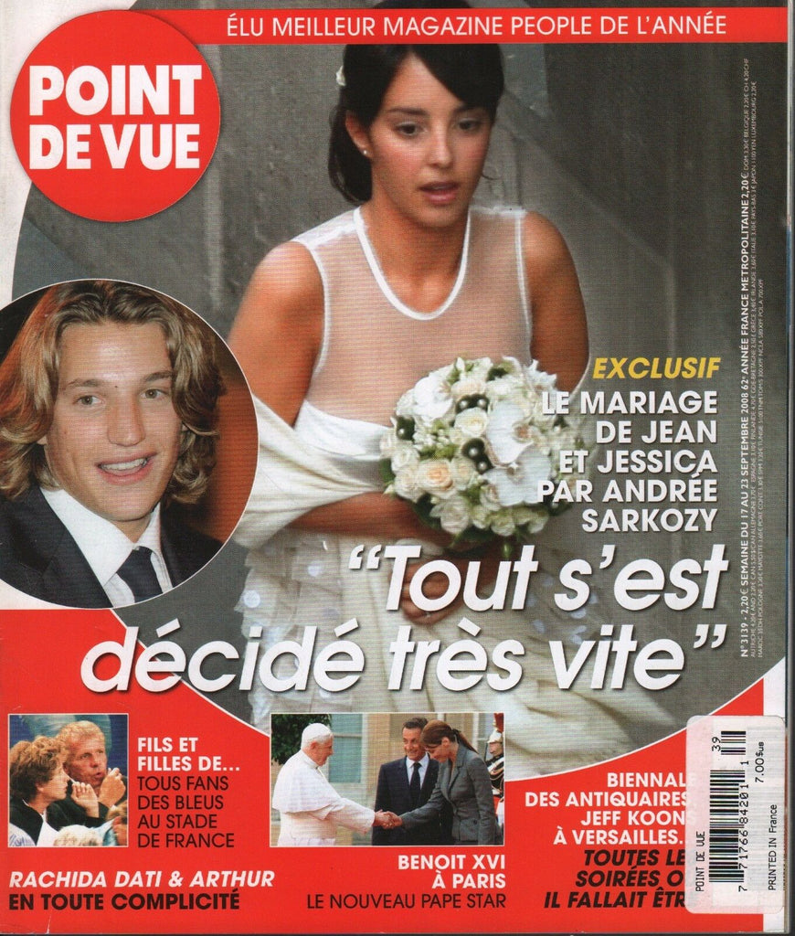 Point De Vue September 2008 Andree Sarkozy Benoit XVI 062918DBE3