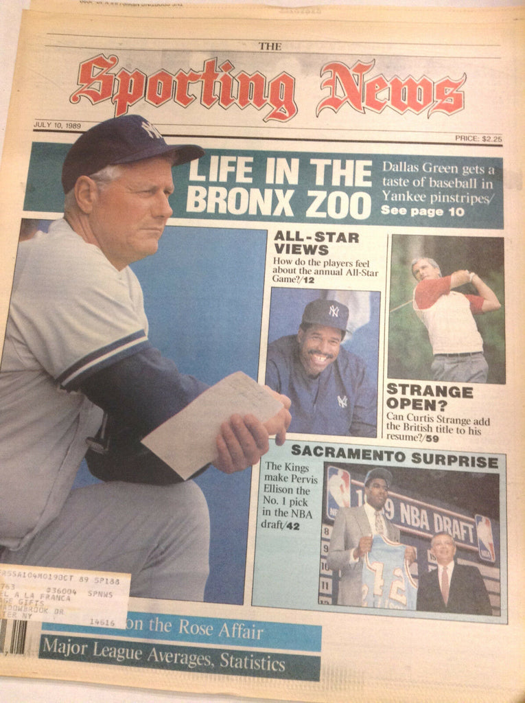 The Sporting News Magazine Life In The Bronx Zoo July 10, 1989 061217nonr2