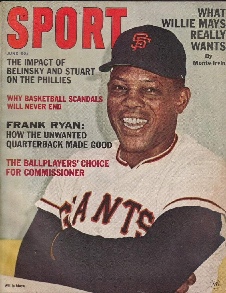 Sport Magazine Willie Mays Frank Ryan June 1965 NO ML 073119nonr